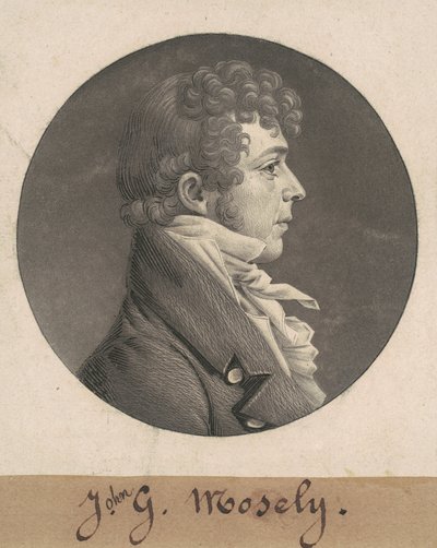 J. G. Mosely autorstwa Charles B. J. Févret de Saint Mémin