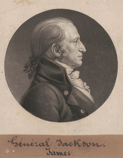 Jamesa Jacksona autorstwa Charles B. J. Févret de Saint Mémin