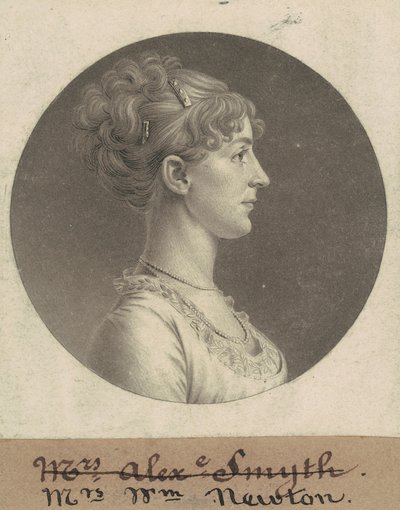 Jane Barr Stuart Newton autorstwa Charles B. J. Févret de Saint Mémin