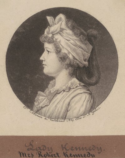 Jane Macomb Kennedy autorstwa Charles B. J. Févret de Saint Mémin
