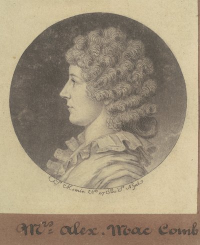 Janette Marshall Macomb autorstwa Charles B. J. Févret de Saint Mémin