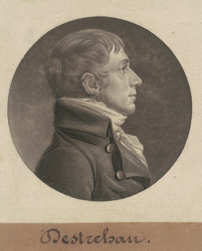 Jean Noel Destrehan autorstwa Charles B. J. Févret de Saint Mémin