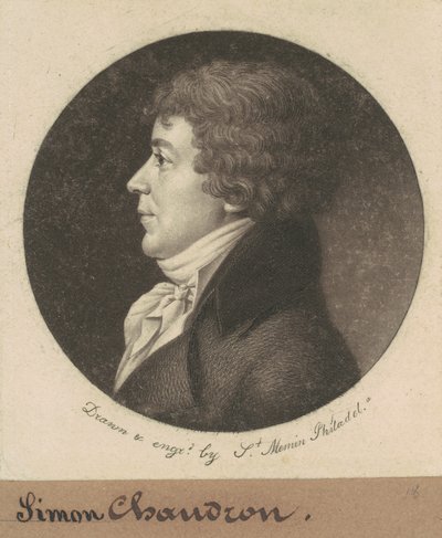 Jean-Simon Chaudron autorstwa Charles B. J. Févret de Saint Mémin