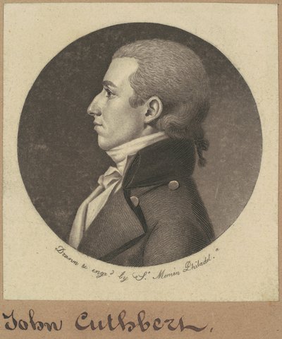 John Cuthbert autorstwa Charles B. J. Févret de Saint Mémin