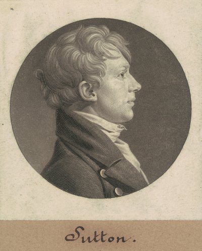 Johna Suttona autorstwa Charles B. J. Févret de Saint Mémin