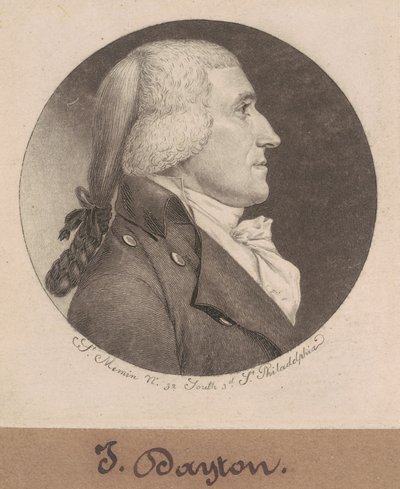 Jonathan Dayton autorstwa Charles B. J. Févret de Saint Mémin