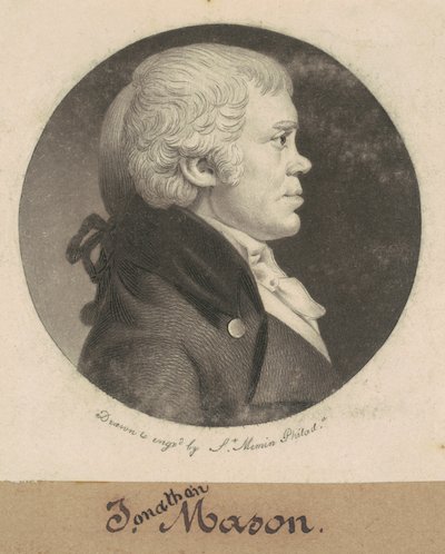 Jonathan Mason autorstwa Charles B. J. Févret de Saint Mémin
