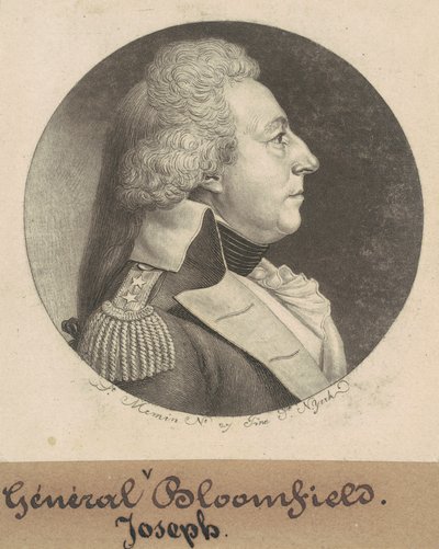 Joseph Bloomfield autorstwa Charles B. J. Févret de Saint Mémin