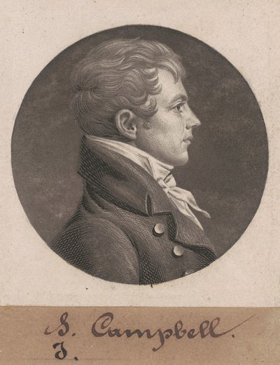 Levin Hicks Campbell autorstwa Charles B. J. Févret de Saint Mémin