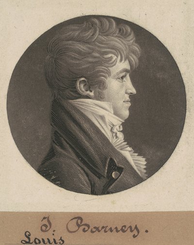 Louis Barney autorstwa Charles B. J. Févret de Saint Mémin