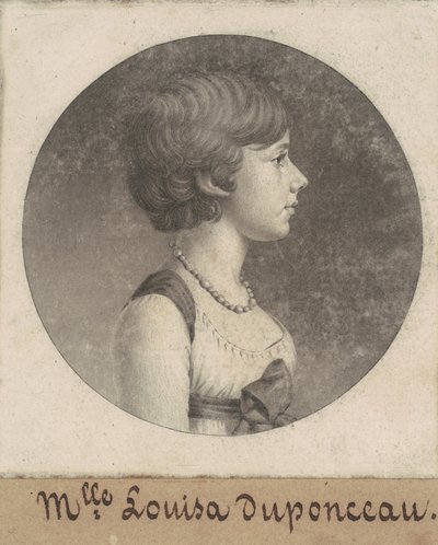Louisa DuPonceau autorstwa Charles B. J. Févret de Saint Mémin