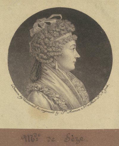 Pani Jean de Seze autorstwa Charles B. J. Févret de Saint Mémin