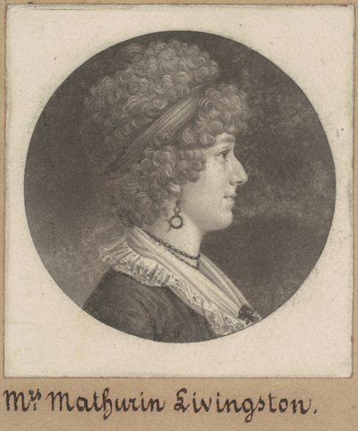Margaret Lewis Livingston autorstwa Charles B. J. Févret de Saint Mémin