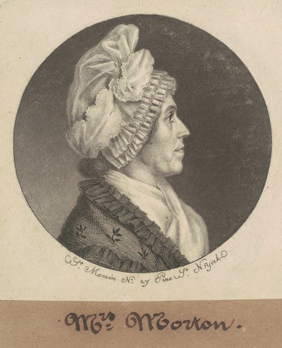 Maria Sophia Kemper Morton autorstwa Charles B. J. Févret de Saint Mémin