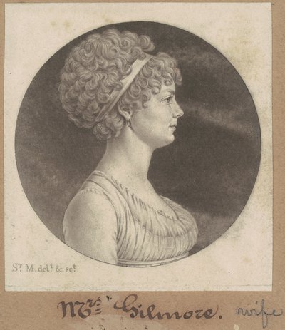 Mary Ann Smith Gilmor autorstwa Charles B. J. Févret de Saint Mémin