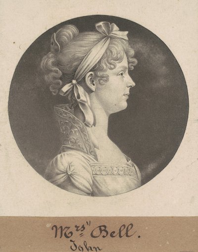 Mary Ann Walker Bell autorstwa Charles B. J. Févret de Saint Mémin