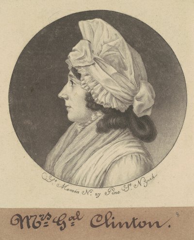 Mary Little Grey Clinton autorstwa Charles B. J. Févret de Saint Mémin