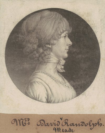 Mary Randolph Randolph autorstwa Charles B. J. Févret de Saint Mémin
