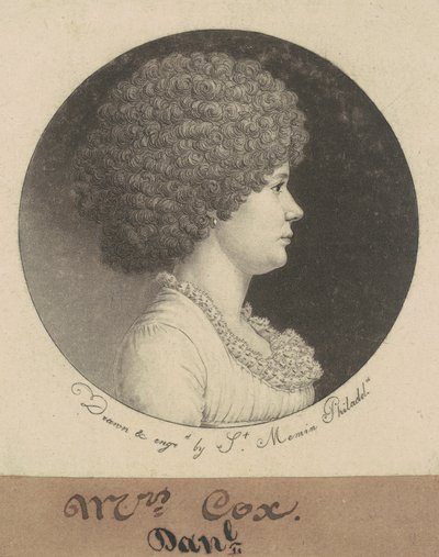 Pani Cox autorstwa Charles B. J. Févret de Saint Mémin