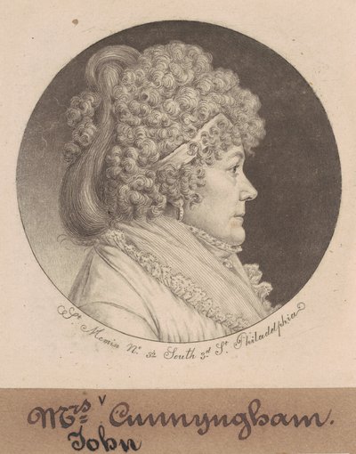 Pani Cunnyngham autorstwa Charles B. J. Févret de Saint Mémin