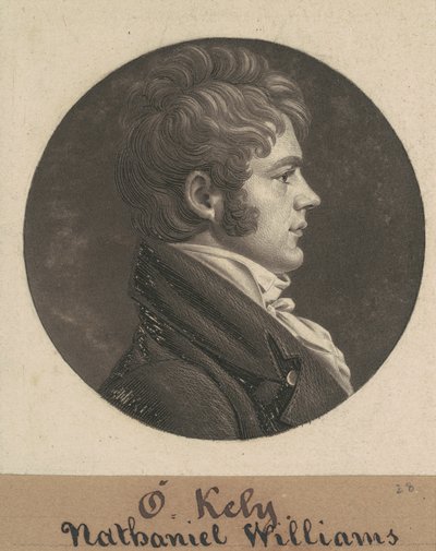 Nathaniela Williamsa autorstwa Charles B. J. Févret de Saint Mémin