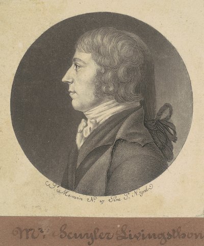 Peter Schuyler Livingston autorstwa Charles B. J. Févret de Saint Mémin