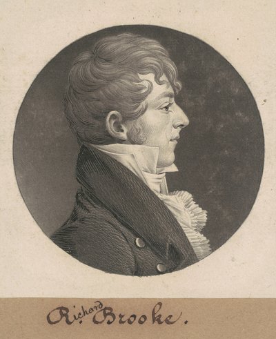 Richard Brooke autorstwa Charles B. J. Févret de Saint Mémin