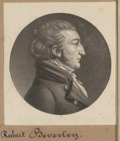 Robert Beverley IV autorstwa Charles B. J. Févret de Saint Mémin