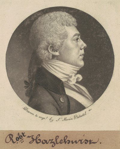 Robert Hazlehurst autorstwa Charles B. J. Févret de Saint Mémin