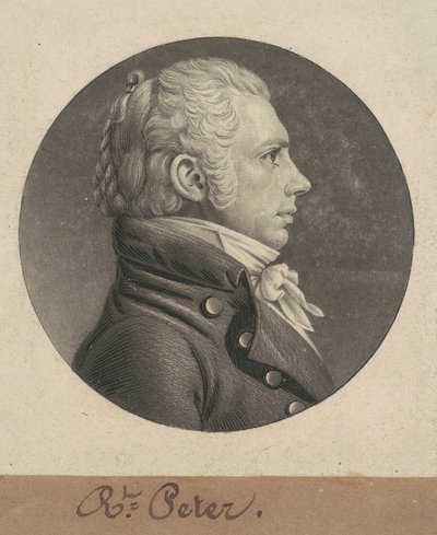 Robert Piotr Jr. autorstwa Charles B. J. Févret de Saint Mémin