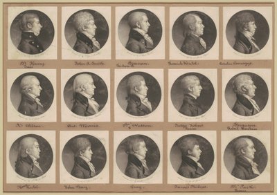 Kolekcja Portretów Saint-Mémin, Grupa 22 autorstwa Charles B. J. Févret de Saint Mémin