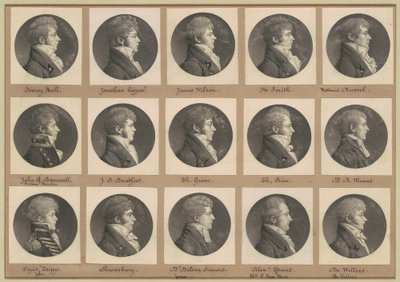 Kolekcja Portretów Saint-Mémin, Grupa 46 autorstwa Charles B. J. Févret de Saint Mémin