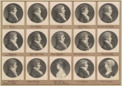 Kolekcja Portretów Saint-Mémin, Grupa 47 autorstwa Charles B. J. Févret de Saint Mémin