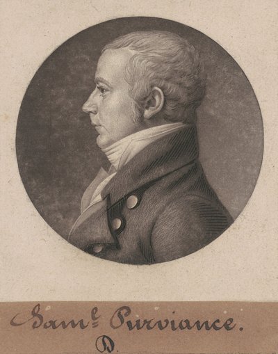 Samuel Dinsmore Purviance autorstwa Charles B. J. Févret de Saint Mémin