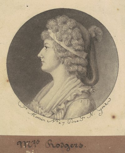 Sarah Elżbieta Rogers autorstwa Charles B. J. Févret de Saint Mémin