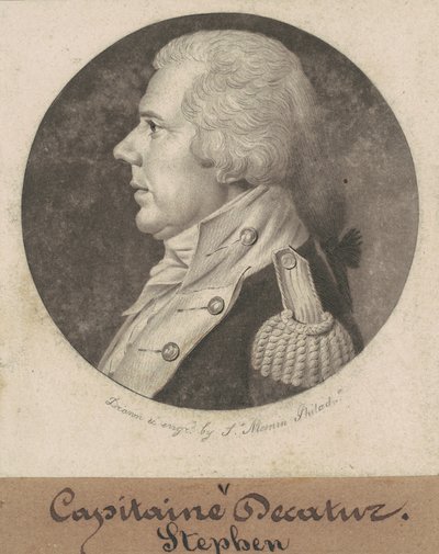 Stephen Decatur, s.r. autorstwa Charles B. J. Févret de Saint Mémin