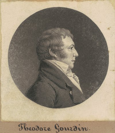 Teodor Gourdin autorstwa Charles B. J. Févret de Saint Mémin