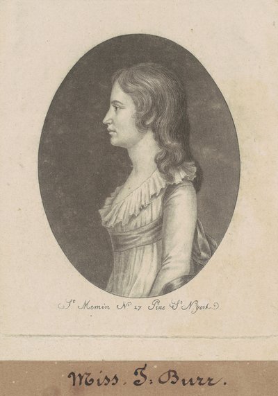 Teodozja Burr autorstwa Charles B. J. Févret de Saint Mémin