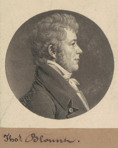 Thomas Blount autorstwa Charles B. J. Févret de Saint Mémin