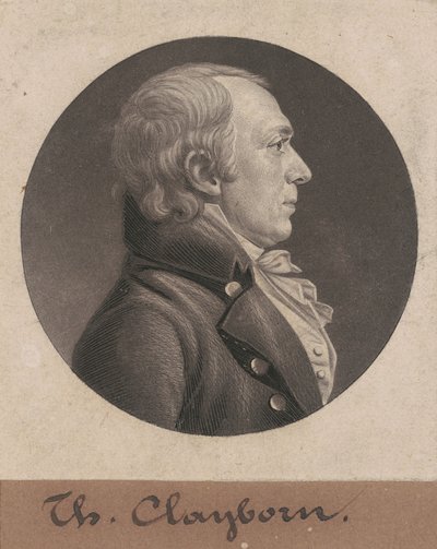 Thomas Claiborne autorstwa Charles B. J. Févret de Saint Mémin