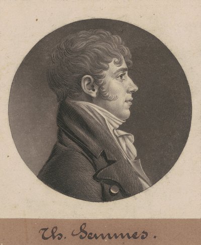 Tomasz Semmes autorstwa Charles B. J. Févret de Saint Mémin