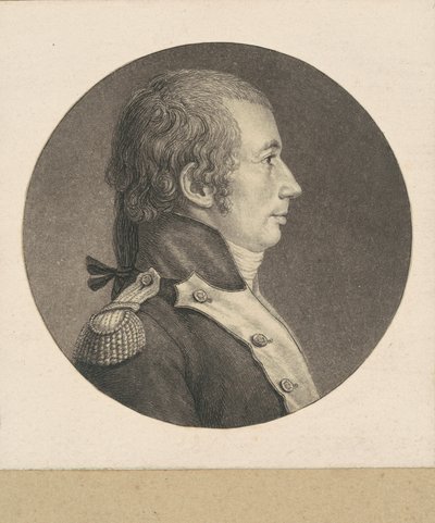 Niezidentyfikowany pułkownik piechoty francuskiej autorstwa Charles B. J. Févret de Saint Mémin