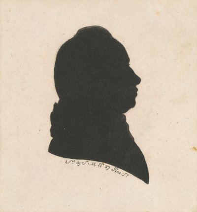 Niezidentyfikowana męska sylwetka autorstwa Charles B. J. Févret de Saint Mémin
