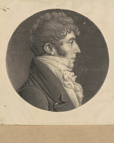 Niezidentyfikowany człowiek autorstwa Charles B. J. Févret de Saint Mémin