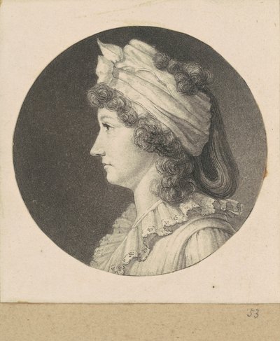 Niezidentyfikowana kobieta autorstwa Charles B. J. Févret de Saint Mémin