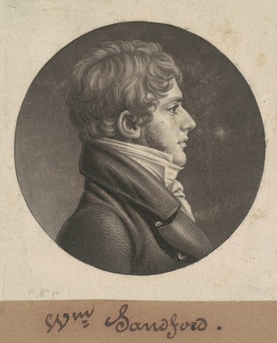 Williama Sanforda autorstwa Charles B. J. Févret de Saint Mémin