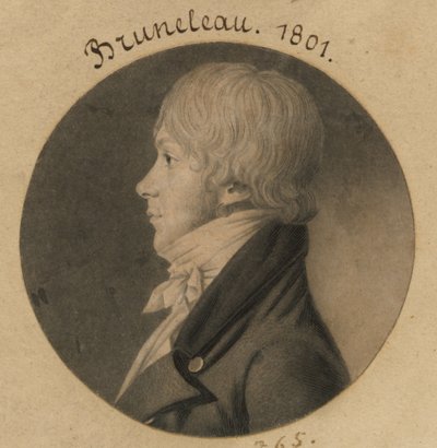 Bruneleau autorstwa Charles Balthazar Julien Févret de Saint-Mémin