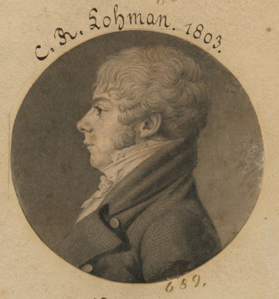 C. R. Lohman autorstwa Charles Balthazar Julien Févret de Saint-Mémin