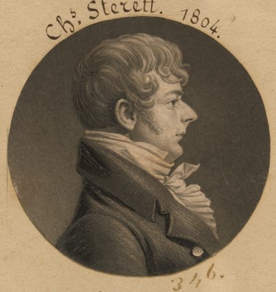 Charles Sterett autorstwa Charles Balthazar Julien Févret de Saint-Mémin