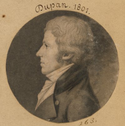 Dupan autorstwa Charles Balthazar Julien Févret de Saint-Mémin